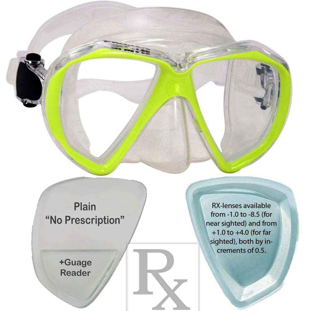 Promate Fish Eyes Prescription Snorkel and Scuba Dive RX Mask - MK260