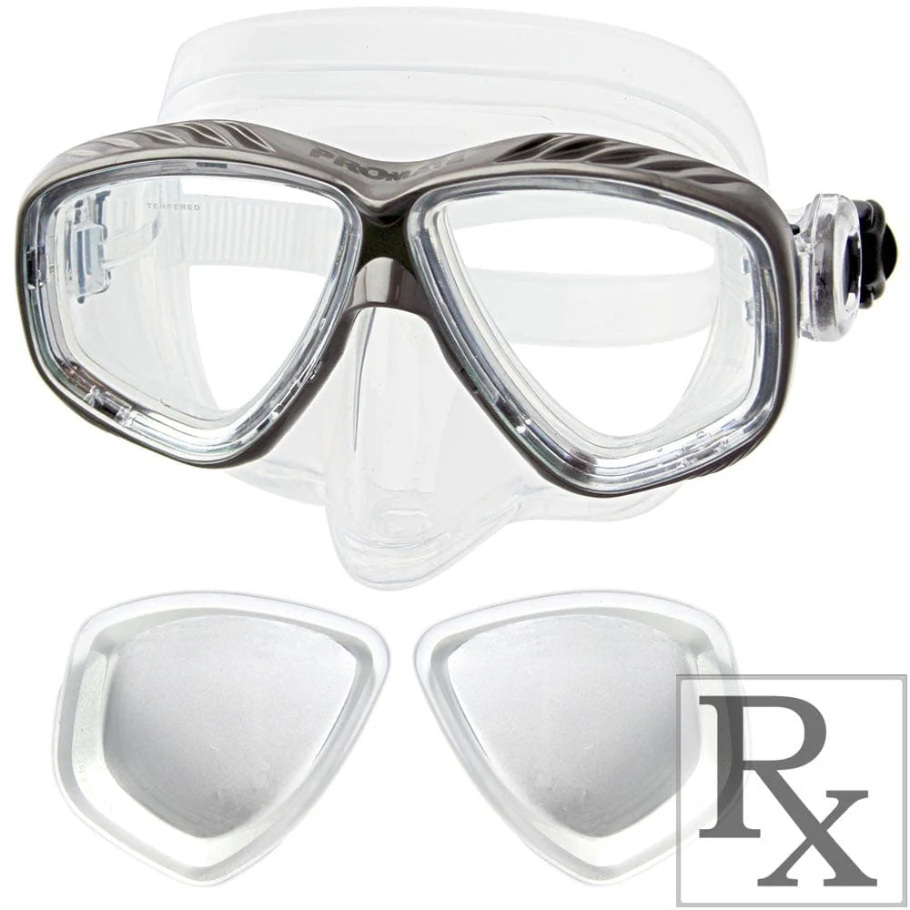 Promate Pro Viewer Prescription Snorkel and Scuba Dive RX Purge Mask - MK285