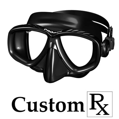 Customs Prescription Promate Pro Viewer Scuba Dive Snorkeling Purge Mask - MK285