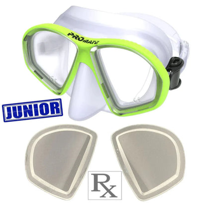 Custom Prescription Promate Spectrum Junior Scuba Dive Snorkeling Mask - MK298