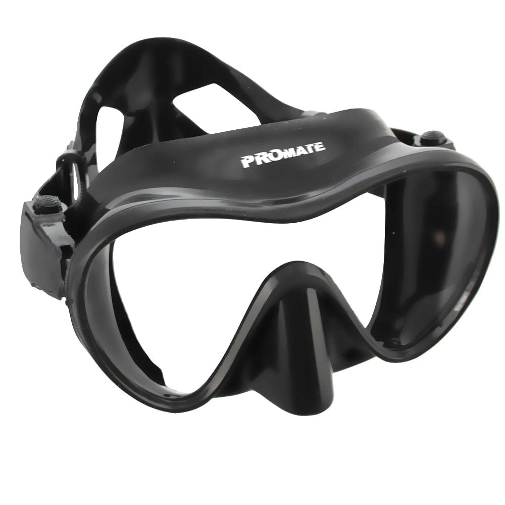 Custom RX Promate Stealth Frameless Dive Mask MK600 – Prescription Mask USA