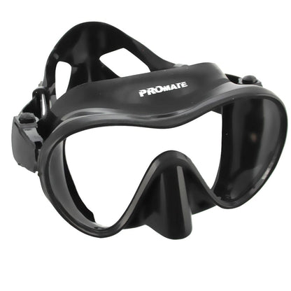Custom RX Promate Stealth Frameless Scuba Diving Snorkeling Spearfishing Goggles - MK600