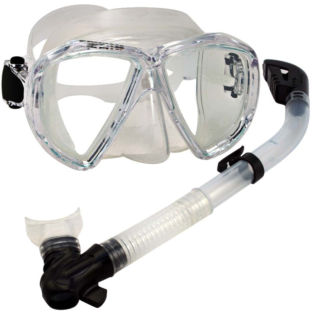 Snorkeling Scuba Dive Dry Snorkel Mask Deluxe Gear Set - SCS0031