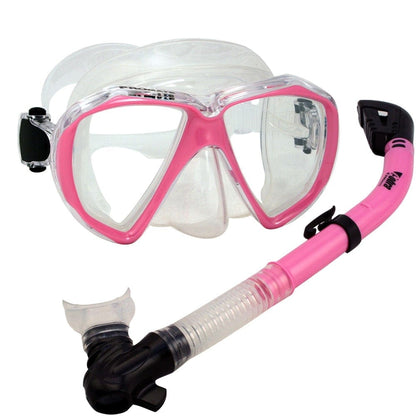 Snorkeling Scuba Dive Dry Snorkel Mask Deluxe Gear Set - SCS0031