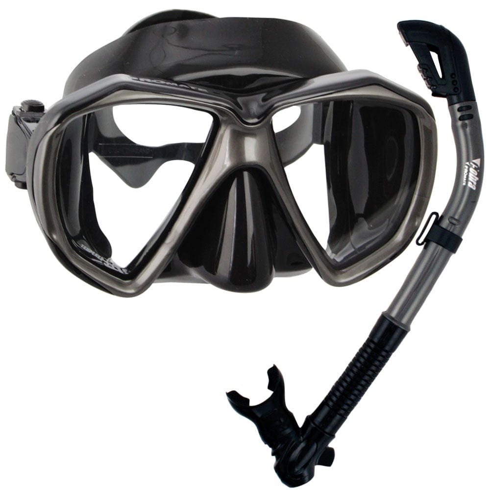 Snorkeling Scuba Dive Dry Snorkel Mask Deluxe Gear Set - SCS0031