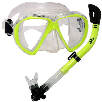 Snorkeling Scuba Dive Dry Snorkel Mask Deluxe Gear Set - SCS0031