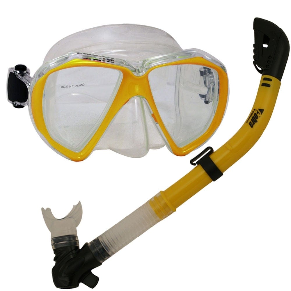 Snorkeling Scuba Dive Dry Snorkel Mask Deluxe Gear Set - SCS0031