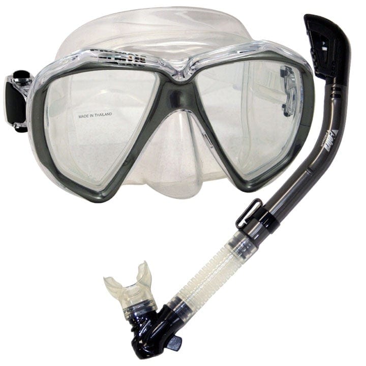 Snorkeling Scuba Dive Dry Snorkel Mask Deluxe Gear Set - SCS0031