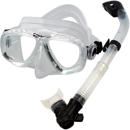 Snorkel & Mask Combo set for Dry Snorkeling Scuba Diving - SCS0066