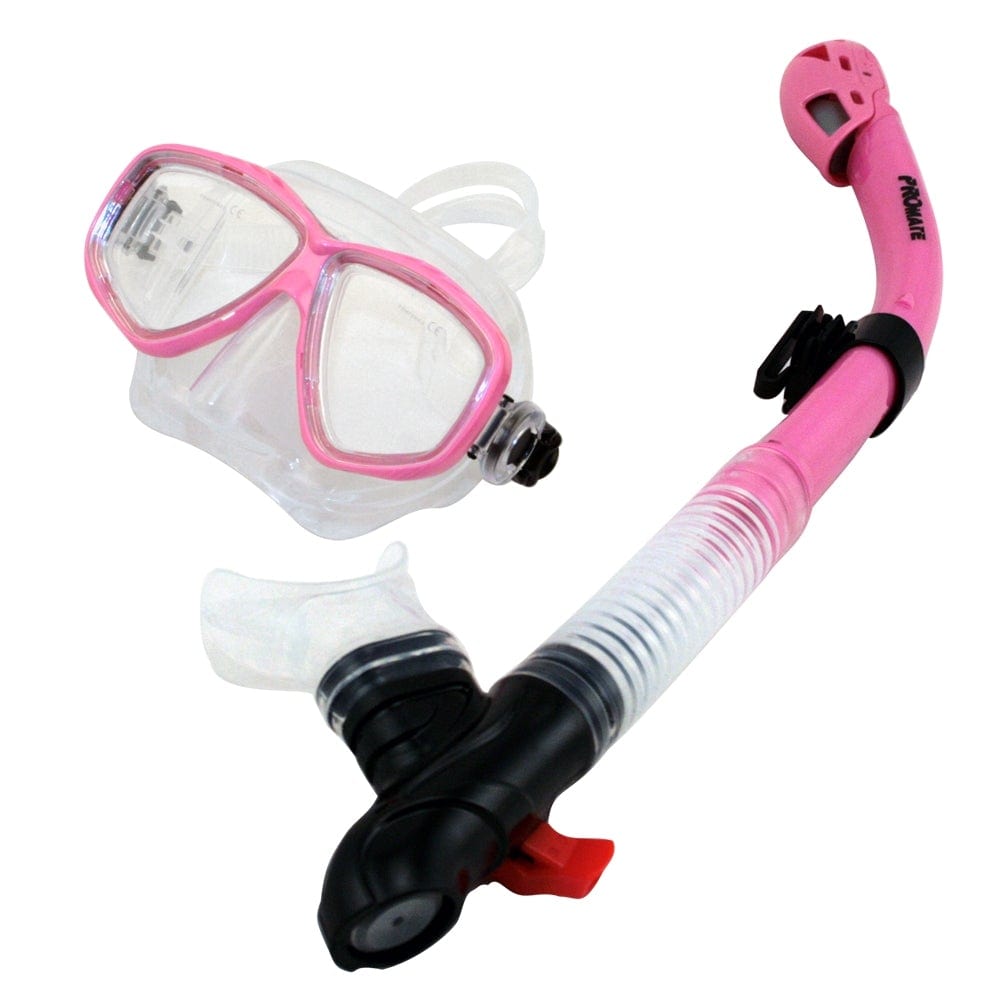 PROMATE Snorkeling Scuba Dive Mask with Dry Snorkel Set - SCS0093