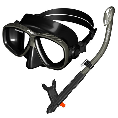 PROMATE Snorkeling Scuba Dive Mask with Dry Snorkel Set - SCS0093