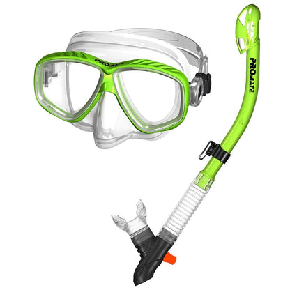 Promate Snorkeling Purge Mask and dry Snorkel Combo Set - SCS0096