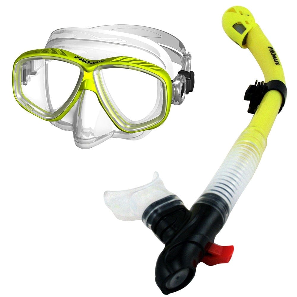 Promate Snorkeling Purge Mask and dry Snorkel Combo Set - SCS0096